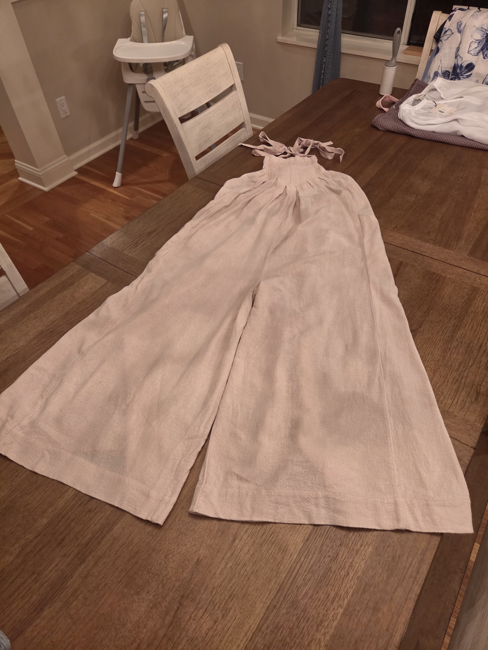 Free People Wide-Leg Tie-Strap Jumpsuit XS